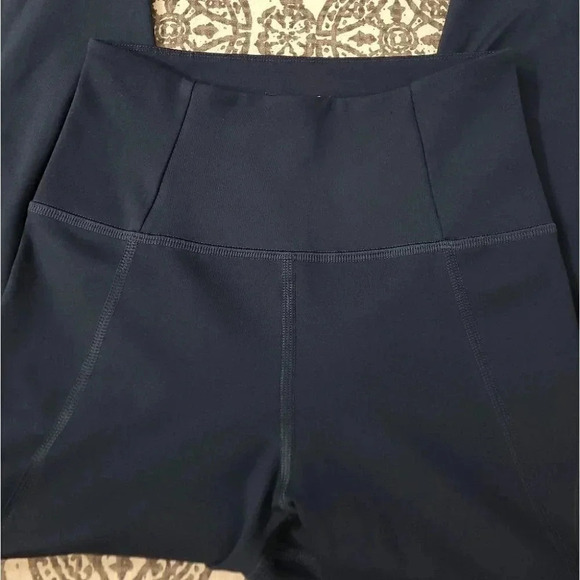 Girlfriend Collective Midnight High Waisted Cropped Legging - Picture 7 of 12